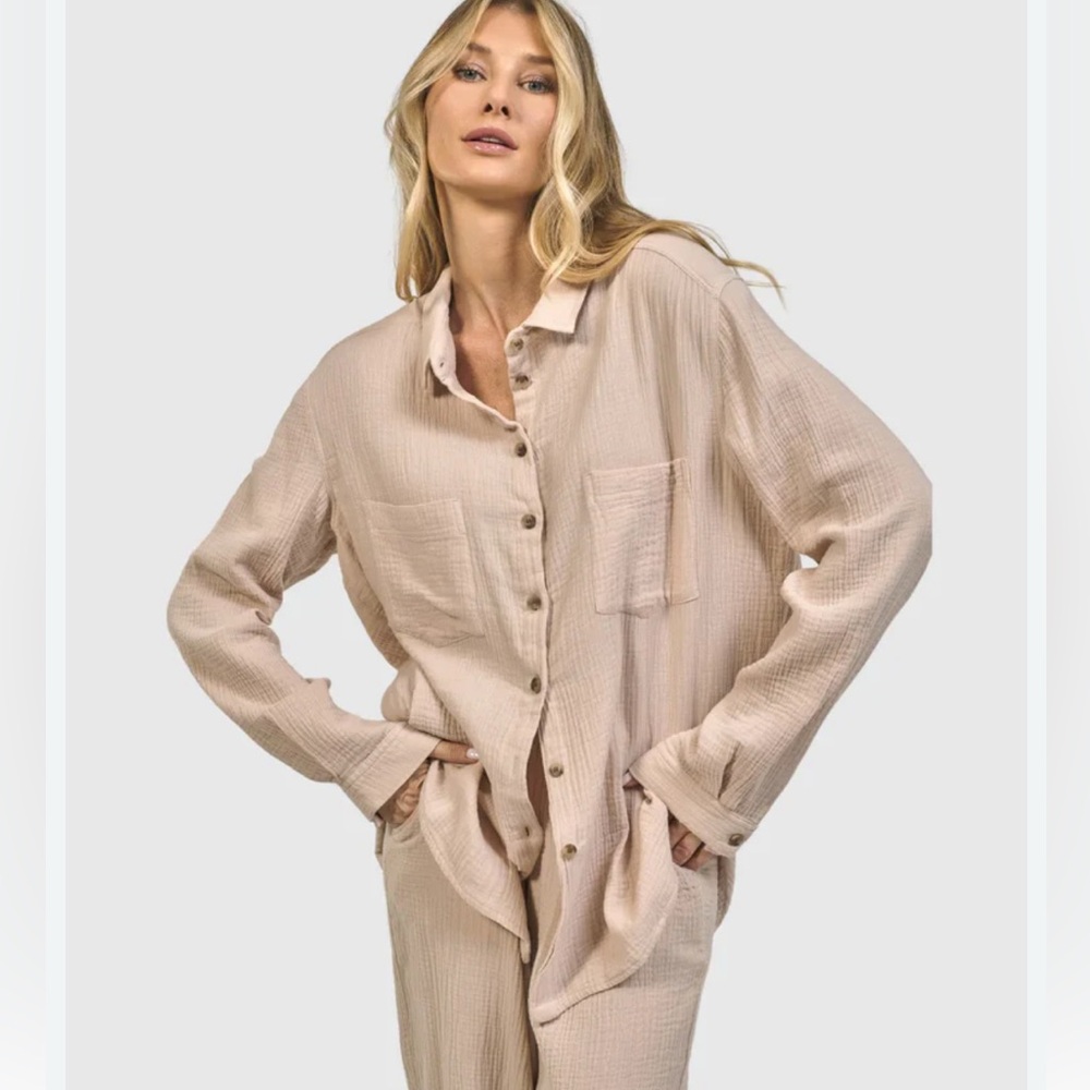 Alembika Recreation Button Down Top